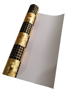 Papel de parede autoadesivo preto e dourado, papel de parede para decoração de sala de estar - comprar online