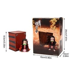 Anime figura demônio assassino kamado nezuko pvc figura de ação brinquedo kimetsu não yaiba gk estátua adulto collectible modelo boneca presentes - comprar online