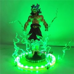 Figuras de anime dragon ball z broly, brinquedos diy led de pvc, figuras de ação broli, modelo de boneca coleção brinquedos com luzes, presente de natal - comprar online