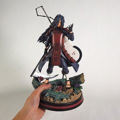 Estátua de uchiha madara com uchiwa gk, modelo de coleção de brinquedos - Dr. Brauch