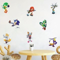 Imagem do Adesivo de parede infantil do ouriço para decoração, arte dos desenhos animados para o quarto das crianças, sala de estar