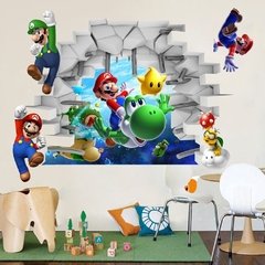 50x70cm 3d bonito dos desenhos animados papel de parede adesivos diy criativo decalque da parede móvel mural arte vinil legal decoração da sua casa na internet