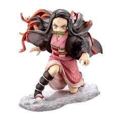 Anime figura demônio assassino kamado nezuko pvc figura de ação brinquedo kimetsu não yaiba gk estátua adulto collectible modelo boneca presentes