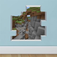 Minecraft Jogos de desenhos animados adesivos de parede jogo de mosaico cartazes decoracion hogar moderno adesivos de parede para quartos de crianças anime cartaz na internet