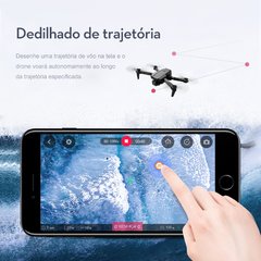 Imagem do 2022 novo mini zangão xt6 4k 1080p hd câmera wifi fpv pressão de ar altitude hold dobrável quadcopter rc zangão brinquedo do miúdo presente Vs kf102 drone 4k profesional helicóptero de control remoto VS fly orb