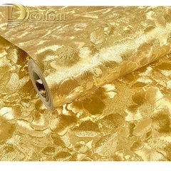 Papel de parede 3d folha de ouro estereoscópica, para sala de estar, quarto, teto, luxo, glitter dourado prata, revestimento de parede