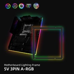 Placa-mãe para decoração de pc, 5v, 3 pinos, atx, matx, itx, mobo, decoração, aura sync, painel acrílico personalizado