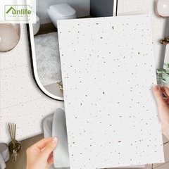 Funlife®Papel de parede autoadesivo, 30x60cm, cinza claro, cimento, piso, casca, óleo, à prova de respingos, para banheiro, cozinha, pia - Dr. Brauch