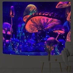 Tapeçaria fluorescente novo estilo tapeçaria design original pendurado pano luminoso novo europeu e americano ins pano de fundo - loja online