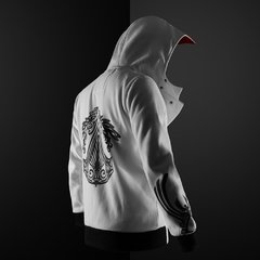 Assasins Creed Zogaa dos homens assassino creed hoodies camisolas de manga comprida fino ajuste masculino com zíper hoodies cardigan casual moda jaquetas manto - Dr. Brauch