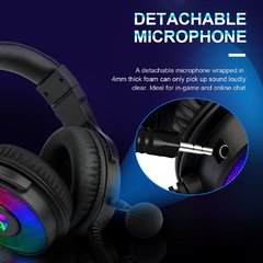 Redragon-fone de ouvido pandora h350 rgb iluminado, fones de ouvido para jogos, com som surround usb 7.1, microfone - comprar online