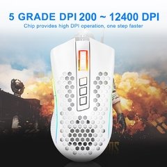 Redragon storm m808 usb com fio rgb gaming mouse 12400 dpi programável jogo ratos backlight ergonômico computador portátil na internet