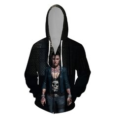 Watch Dogs 2021 nova chegada vapor ubisoft ent jogo assista cães dedsec impressão digital 3d zíper camisola do hoodie traje de manga longa unisex