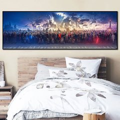 Marvel clássico moive spiderman star war todos os personagens poster disney darth vader pintura em tela imagem da parede para a decoração do quarto - comprar online