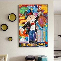 Graffiti arte poster famosa estrela quadros decorativos na parede da lona cartazes e impressões imagem para sala de estar decoração casa