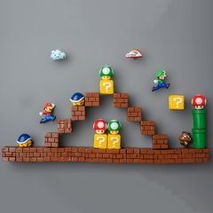 Super mario geladeira ímãs foto parede casa geladeiras decoração adesivo magnético conjunto cozinha casa decoração coleção presentes na internet