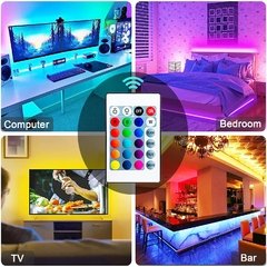 Imagem do Rgb 5050 luzes de tira led bluetooth app controle usb 5v fita led fita flexível diodo para sala decoração tv backlight