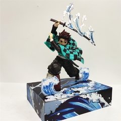 Imagem do Action figure de anime kamado tanjirou agatsuma zenitsu, personagens kimetsu no yaiba, brinquedos demônicos slayer, presentes de natal