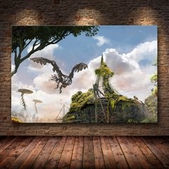 Horizonte zero dawn cartaz do jogo arte da parede cartazes e cópias quadros decorativos pintura em tela para sala de estar decoração casa - comprar online