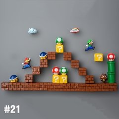 Super mario geladeira ímãs foto parede casa geladeiras decoração adesivo magnético conjunto cozinha casa decoração coleção presentes - Dr. Brauch