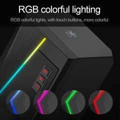 Redragon GS520 Anvil aux 3,5 mm estéreo surround música RGB alto-falantes barra de som para computador 2.0 PC notebook doméstico TV alto-falantes - loja online