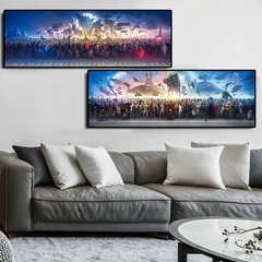 Marvel clássico moive spiderman star war todos os personagens poster disney darth vader pintura em tela imagem da parede para a decoração do quarto