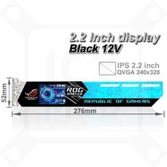 Lcd gpu suporte rgb vga suporte 2.2 Polegada exibição de detecção de temperatura rog horizontal placa de vídeo titular 5v/12v aura sync mod - comprar online