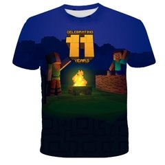 Minecraft 2022 nova camisa do jogo meu mundo crianças camiseta meninos 3d impressão verão respirável camisa 4-14 anos de idade camiseta kawaii zombie camisa