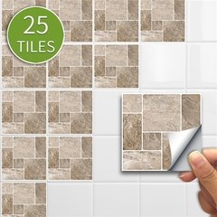 25 pçs/set Verde Da Telha de Mosaico Mural da etiqueta Auto Adesiva À Prova D' Água Para O Banheiro Restaurante Decoração Da Parede Do Decalque Papel De Parede Telhas - loja online