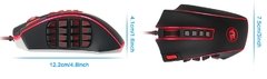 Redragon legend m990 usb wired rgb gaming mouse 24000 dpi 24 botões programável jogo ratos backlight ergonômico computador portátil na internet