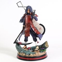 Estátua de uchiha madara com uchiwa gk, modelo de coleção de brinquedos na internet