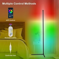 Rodanny conduziu a lâmpada de pé assoalho ajustável com música controle remoto wifi bluetooth adequado para sala computador - Dr. Brauch