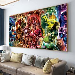 Marvel final jogo vingadores super-herói filme poster imprime pintura da lona arte parede imagem para sala de estar decoração casa cuadros presente