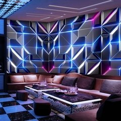 Tema da tecnologia 3d ktv esportes eletrônicos hotel legal decorativo auto adesivo papel de parede barra mural decorativo pared