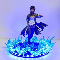 Bonecos de anime de my hero academia, bonecos de pvc com cena de fogo azul dabi, 17cm boku no hero academia, estátua de dabi