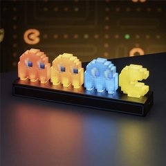 Pac homem jogo led usb 3d luz da noite sala de jogos decoração mesa música ilusão lâmpada do bebê dormir luz para o presente do feriado da menina do menino na internet