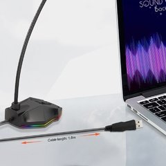 Redragon stix gm99 microfone usb rgb, discurso de escritório para estúdio, profissional, com fio, para pc, computador portátil - loja online