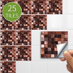 25 pçs/set Verde Da Telha de Mosaico Mural da etiqueta Auto Adesiva À Prova D' Água Para O Banheiro Restaurante Decoração Da Parede Do Decalque Papel De Parede Telhas - Dr. Brauch