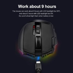 Redragon sniper pro m801p rgb usb 2.4g sem fio gaming mouse 16400dpi 10 botões ergonômico programável para gamer ratos computador portátil - comprar online