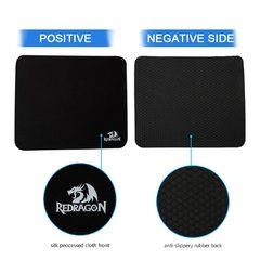 Mouse pad de jogo redragon flick m p030, cor sólida, com trava de borda, para jogos, 270x320x3mm - comprar online