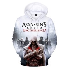 Assassinos creed hoodies dos homens/mulheres moda casual crianças/crianças camisolas streetwear anime oversized moletom com capuz menina pullovers na internet