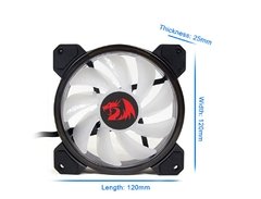 Imagem do Redragon-ventilador para computador, 120mm, cores rgb, silencioso, cpu, 6 pinos, led, cooler