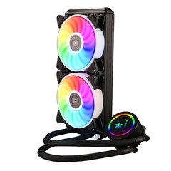 Kllisre cpu ventilador de refrigeração água refrigerador ventilador rgb para intel lga 1150 1151 1155 1200 1366 2011 amd am3 am4 líquido radiador - comprar online