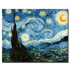 Van Gogh Starry Night Pinturas a Óleo, Pinturas a Óleo Imprimir em tela, image