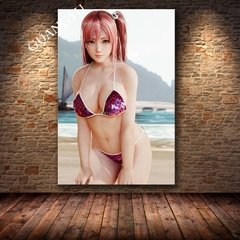 Imagem do Sem moldura sexy anime jogo poster impressão da lona arte pintura parede fotos para sala de estar decoração morto ou vivo 5 último round