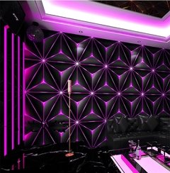 Ktv papel de parede cobrindo 3d estéreo música bar decoração flash tecnologia sentido sala de jogos verde azul roxo