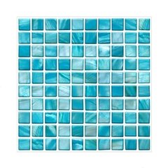 Papel de parede adesivo de mosaico 10cm, 20 peças, impermeável, adesivo de banheiro, cozinha, resistente à óleo - comprar online