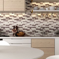 Adesivo hexágono 3d de parede, adesivo decorativo para cozinha, banheiro e casa, mosaico de cristal - Dr. Brauch