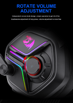 Redragon ajax h230 rgb gaming headphone, 3.5mm surround sound computador fone de ouvido microfone para ps4 switch xbox-um - loja online