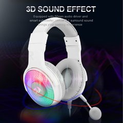 Redragon-fone de ouvido pandora h350 rgb iluminado, fones de ouvido para jogos, com som surround usb 7.1, microfone - comprar online